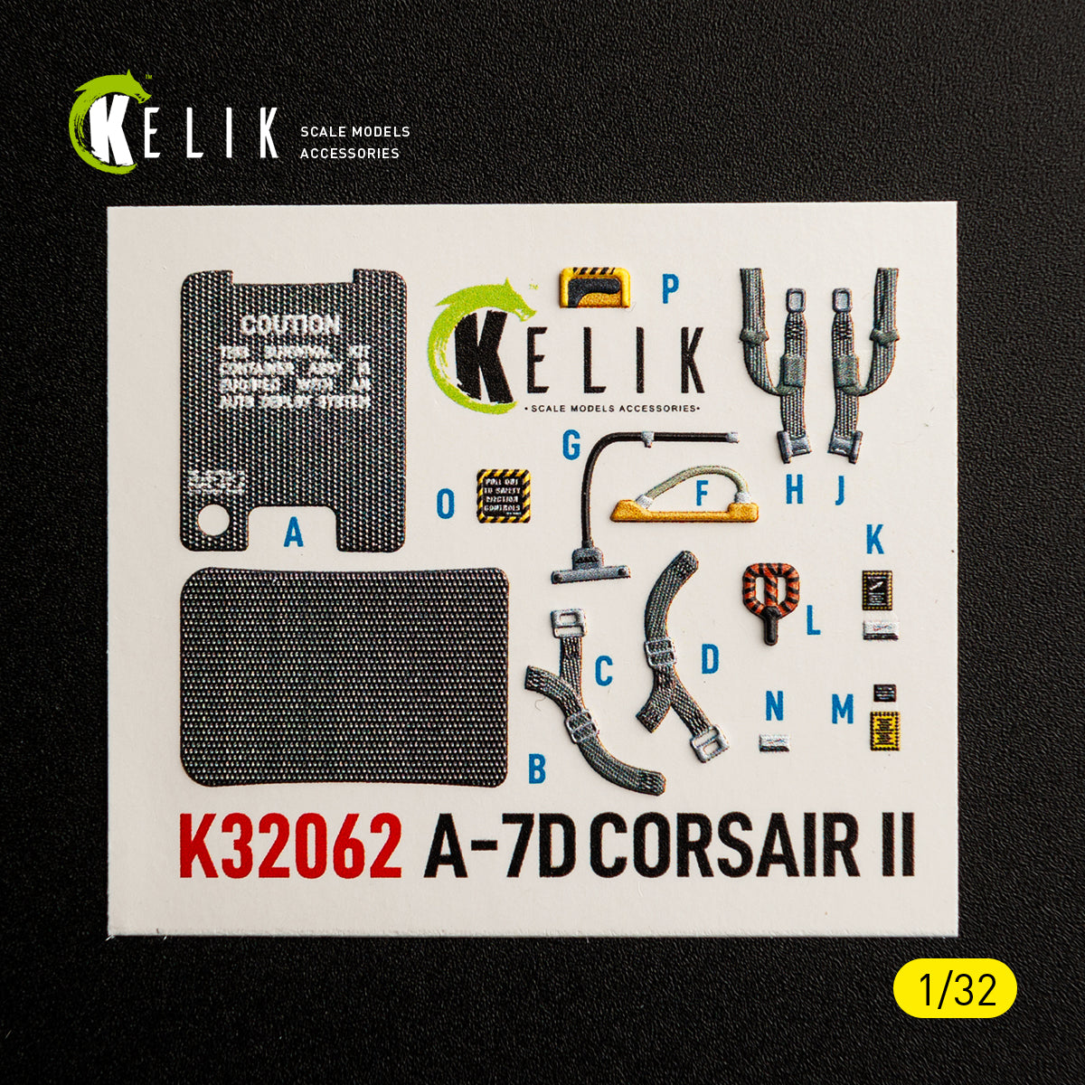 KELIK K32062 A-7D CORSAIR II - interior 30 decals for Trumpeter kit 1/32 – imagen 6