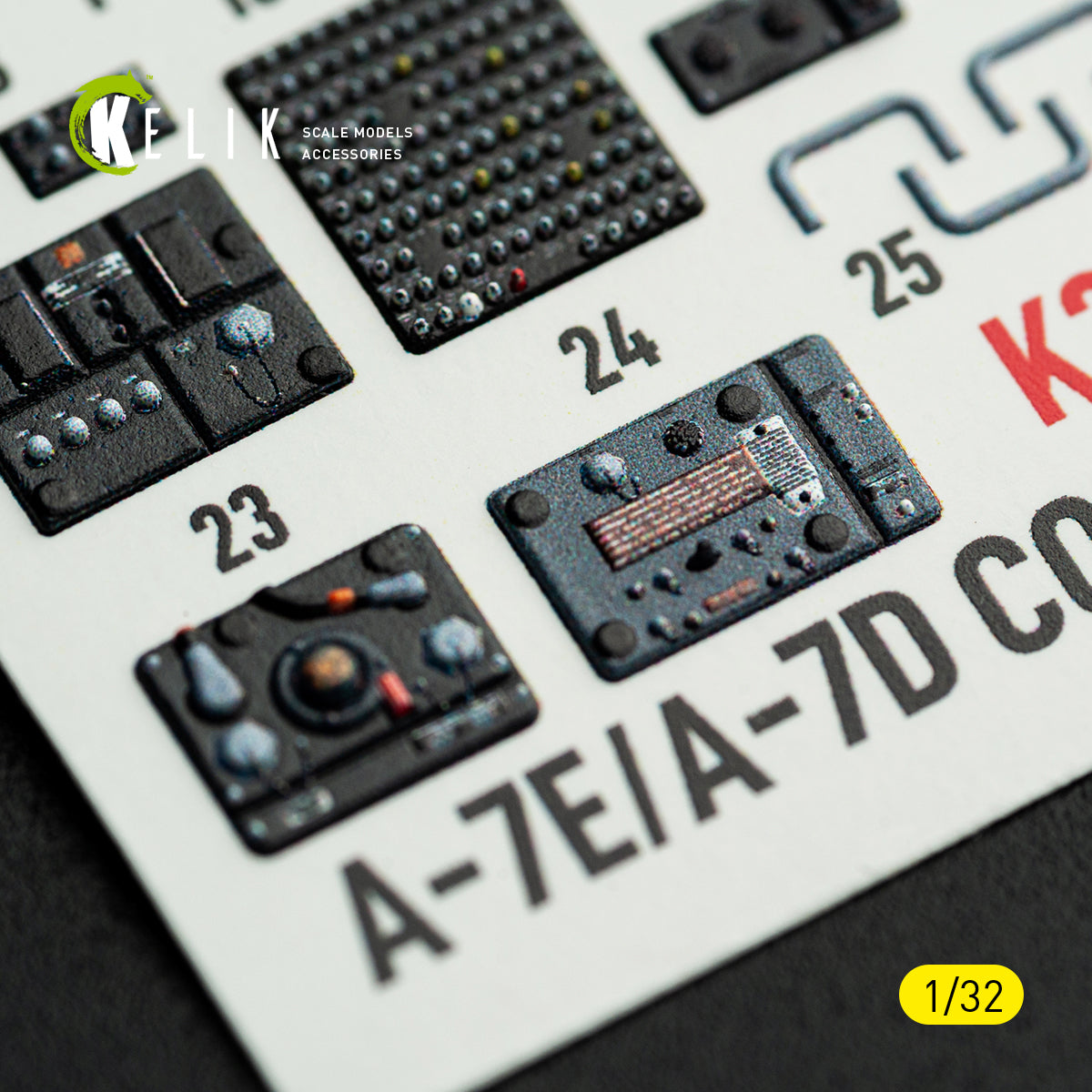 KELIK K32064 Avionics for A-7E/D CORSAIR II - exterior 3D decals for Trumpeter kit 1/32 – imagen 4