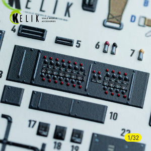 KELIK K32047 Ju-87G - interior 3D decals for Hasegawa kit 1/32 – imagen 5