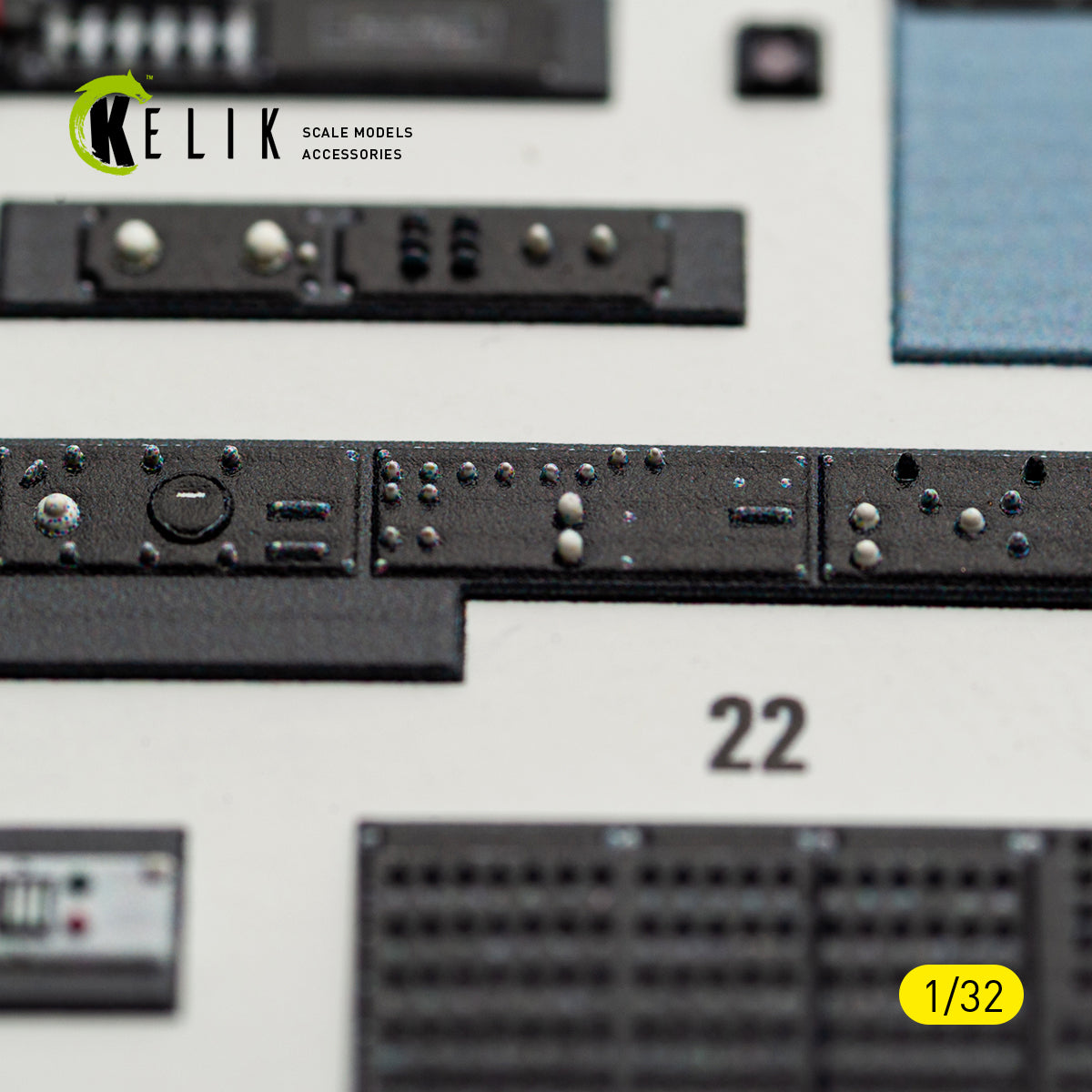 KELIK K32055 OV-10D Bronco - interior 3D decals for Kitty Hawk/Zimi models kit 1/32 – imagen 7