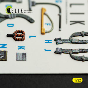 KELIK K32063 A-7E CORSAIR II - interior 3D decals for Trumpeter kit 1/32 – imagen 8