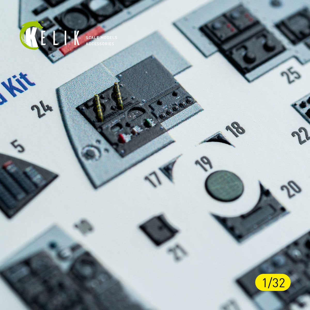 KELIK K32048 F-4C - interior 3D decals for Tamiya kit 1/32 – imagen 10