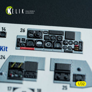 KELIK K32049 F-4D - interior 3D decals for Tamiya kit 1/32 – imagen 15