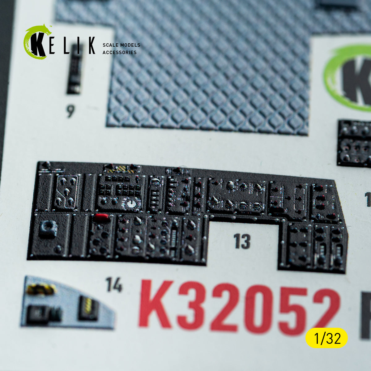KELIK K32052 F-15C MSIP II - interior 3D decals for Tamiya kit 1/32 – imagen 12