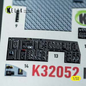 KELIK K32052 F-15C MSIP II - interior 3D decals for Tamiya kit 1/32 – imagen 12