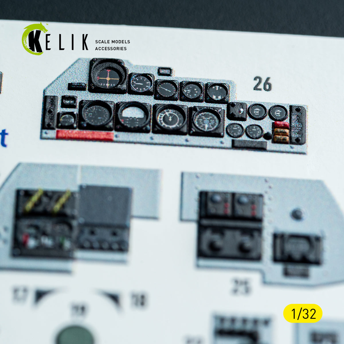 KELIK K32048 F-4C - interior 3D decals for Tamiya kit 1/32 – imagen 11
