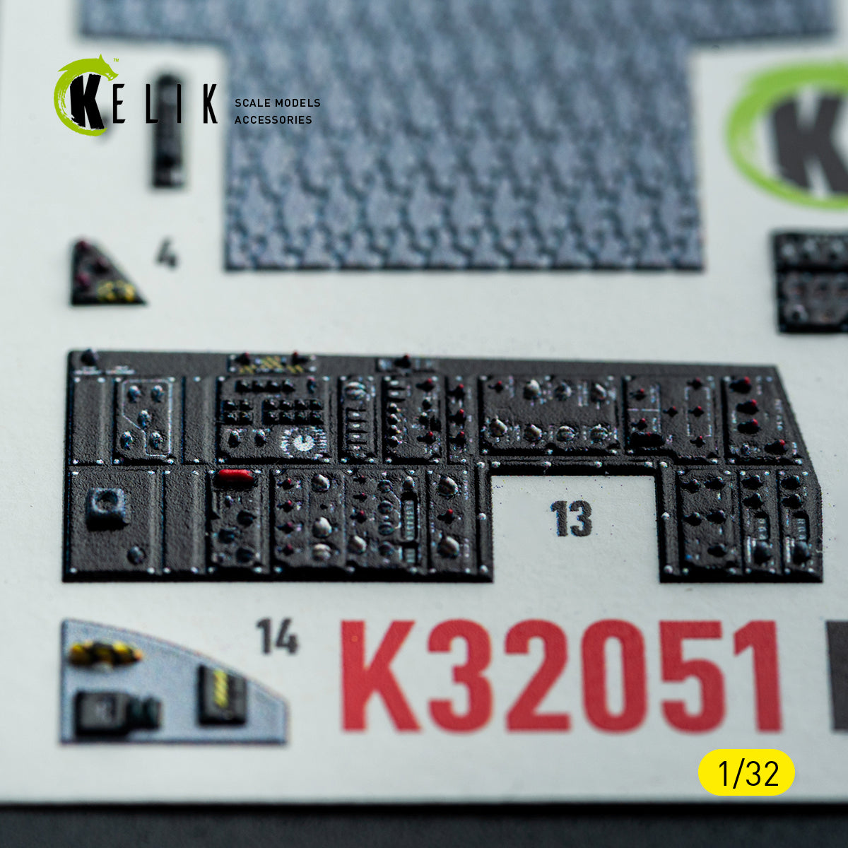 KELIK K32051 F-15C (early) - interior 30 decals for Tamiya kit 1/32 – imagen 12