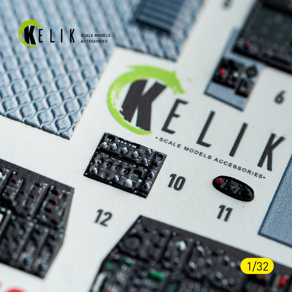 KELIK K32052 F-15C MSIP II - interior 3D decals for Tamiya kit 1/32 – imagen 13