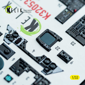 KELIK K32053 F-14A - interior 3D decals for Tamiya kit 1/32 – imagen 14