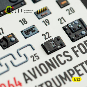 KELIK K32064 Avionics for A-7E/D CORSAIR II - exterior 3D decals for Trumpeter kit 1/32 – imagen 7