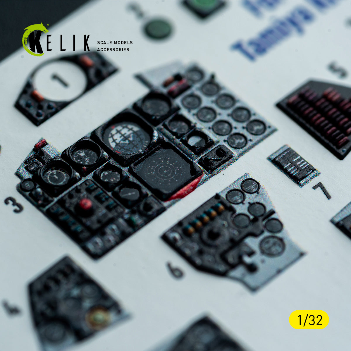 KELIK K32049 F-4D - interior 3D decals for Tamiya kit 1/32 – imagen 9