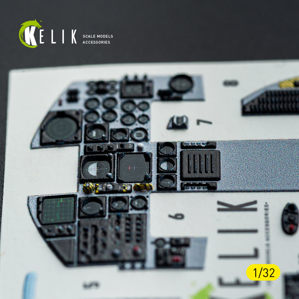 KELIK K32051 F-15C (early) - interior 30 decals for Tamiya kit 1/32 – imagen 13