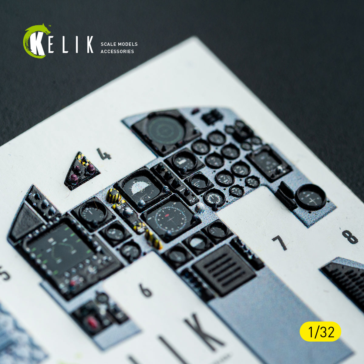KELIK K32052 F-15C MSIP II - interior 3D decals for Tamiya kit 1/32 – imagen 14