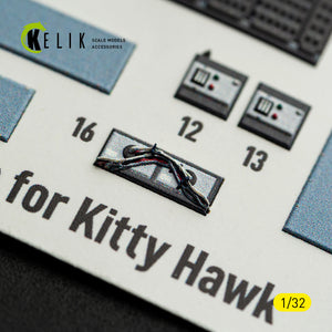 KELIK K32054 0V-10A/C Bronco - interior 3D decals for Kitty Hawk/Zimi models kit 1/32 – imagen 8