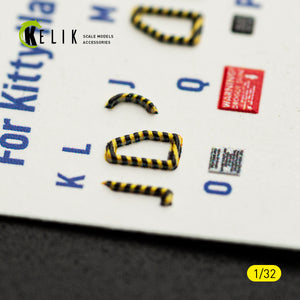 KELIK K32058 RF-5E - interior 3D decals for Kitty Hawk/Zimi models kit 1/32 – imagen 8