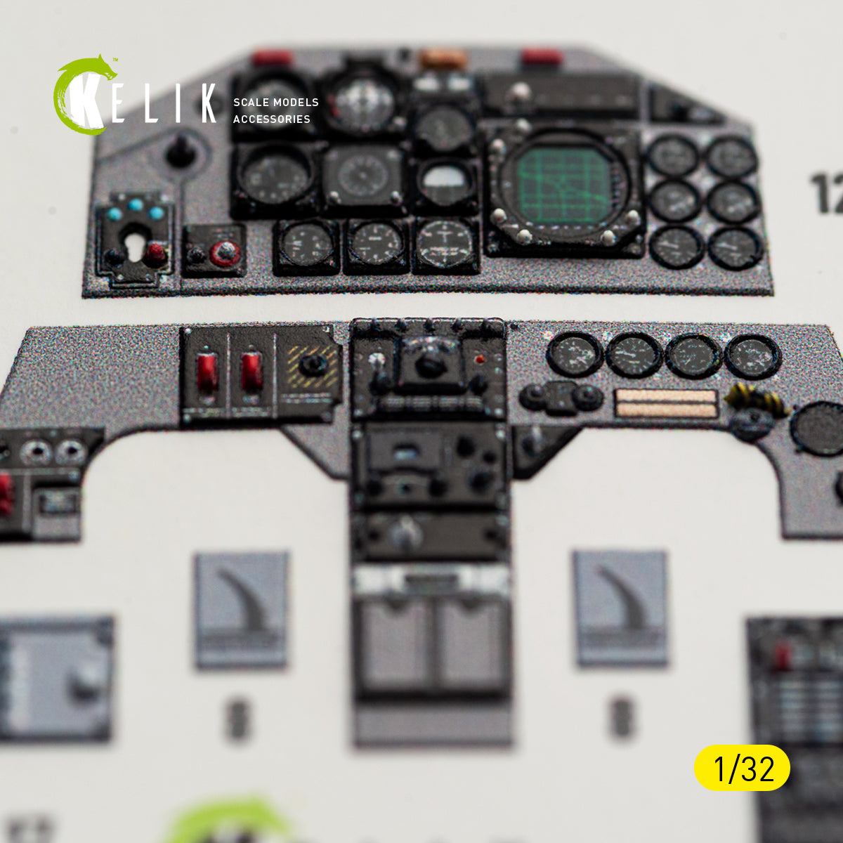 KELIK K32059 F-5F - interior 3D decals for Kitty Hawk/Zimi models kit 1/32 – imagen 4