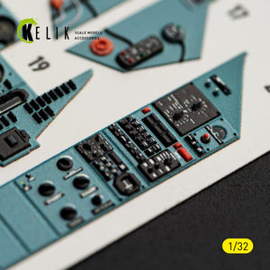 KELIK K32061 SU-27UB Flanker C - interior 3D decals for Trumpeter kit 1/32 – imagen 11