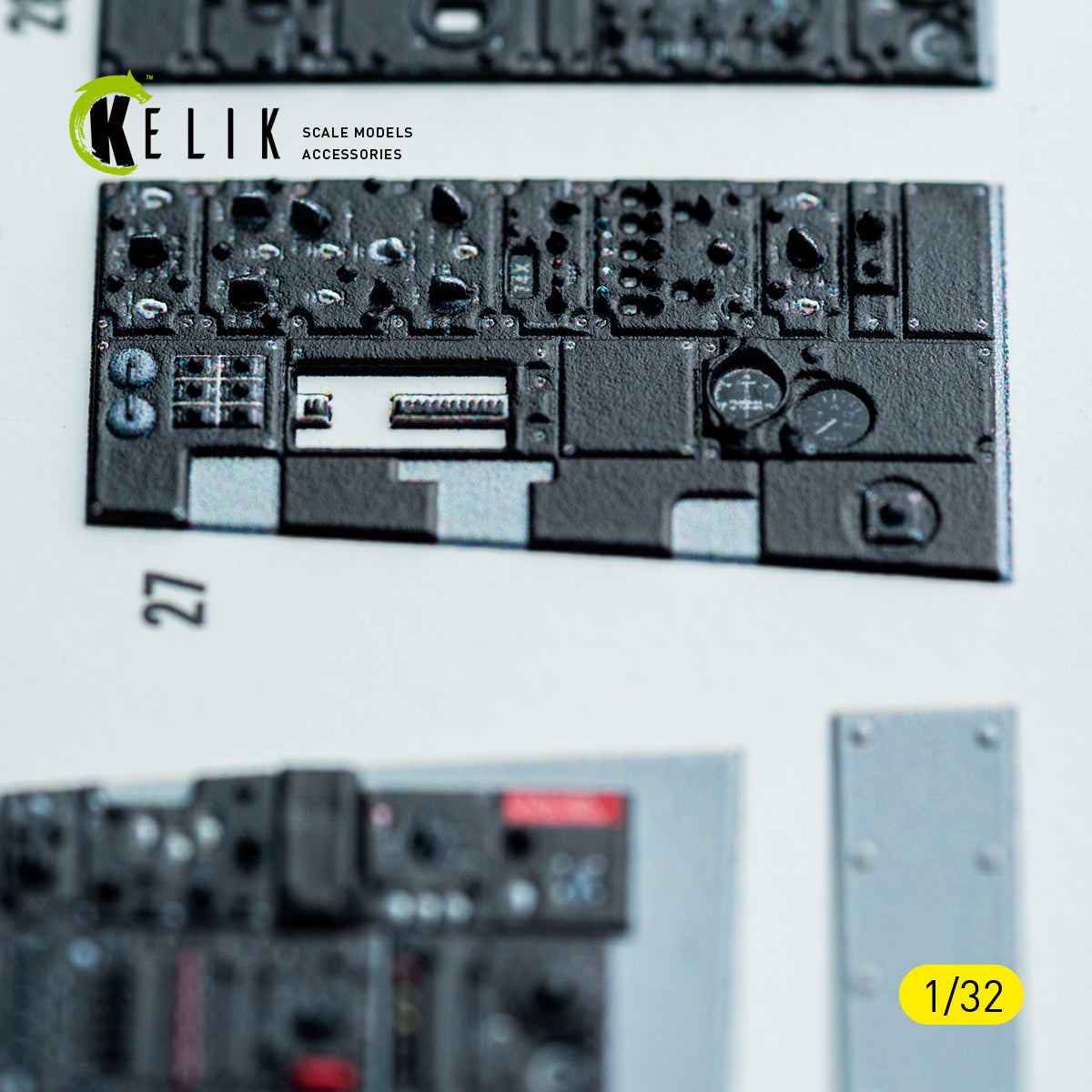 KELIK K32048 F-4C - interior 3D decals for Tamiya kit 1/32 – imagen 13