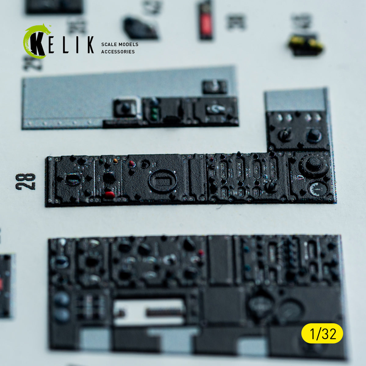 KELIK K32049 F-4D - interior 3D decals for Tamiya kit 1/32 – imagen 8