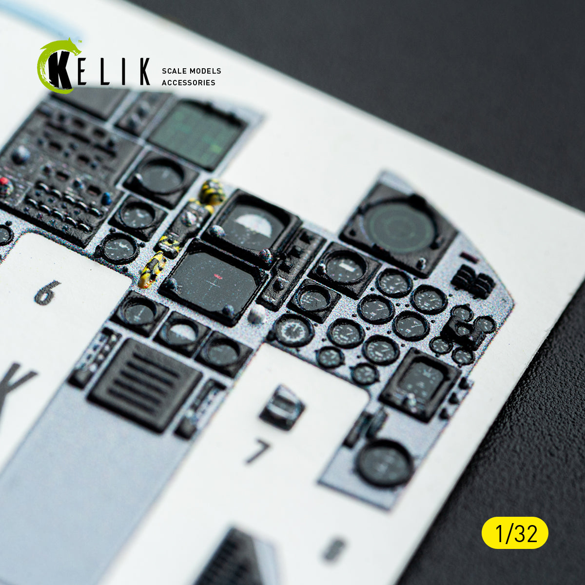 KELIK K32051 F-15C (early) - interior 30 decals for Tamiya kit 1/32 – imagen 14
