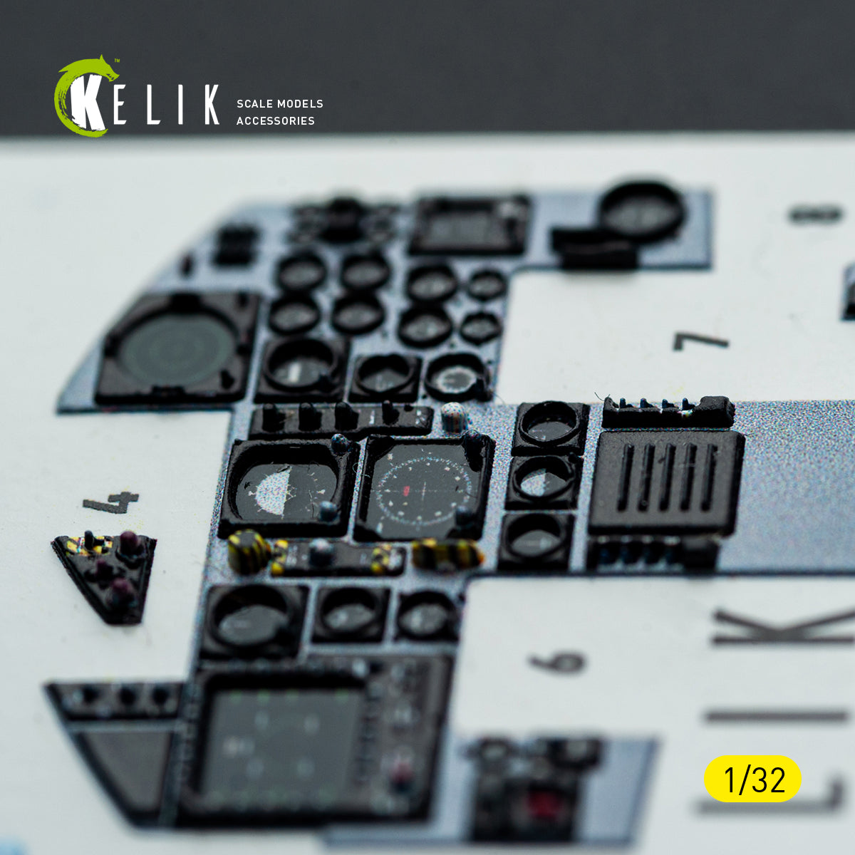 KELIK K32052 F-15C MSIP II - interior 3D decals for Tamiya kit 1/32 – imagen 15