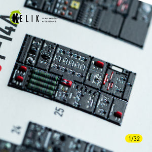 KELIK K32053 F-14A - interior 3D decals for Tamiya kit 1/32 – imagen 16