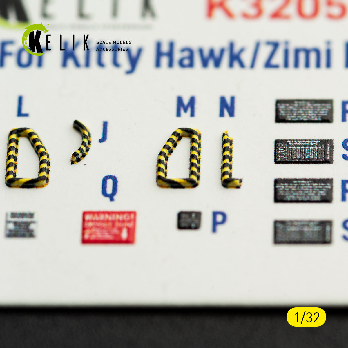 KELIK K32058 RF-5E - interior 3D decals for Kitty Hawk/Zimi models kit 1/32 – imagen 9