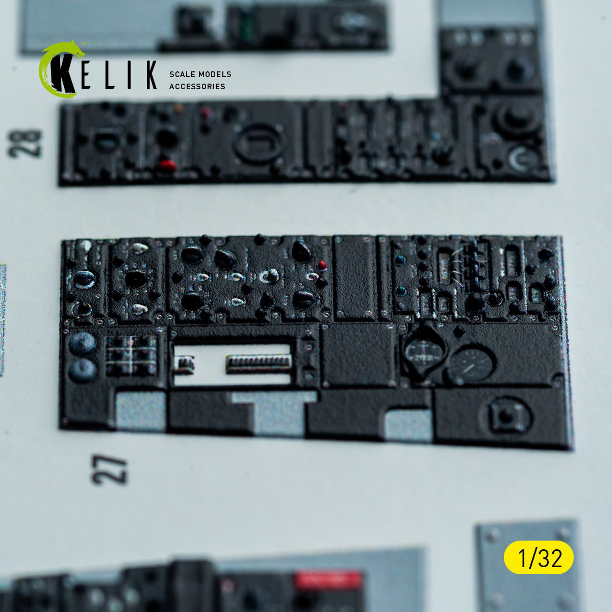 KELIK K32049 F-4D - interior 3D decals for Tamiya kit 1/32 – imagen 7