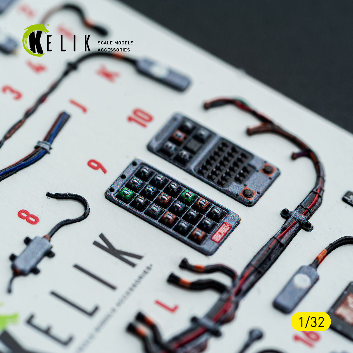 KELIK K32051 F-15C (early) - interior 30 decals for Tamiya kit 1/32 – imagen 15