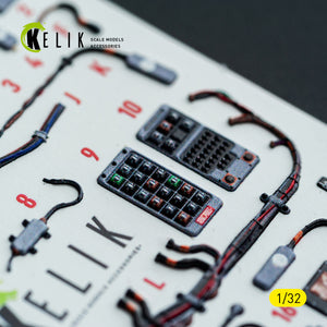 KELIK K32051 F-15C (early) - interior 30 decals for Tamiya kit 1/32 – imagen 15
