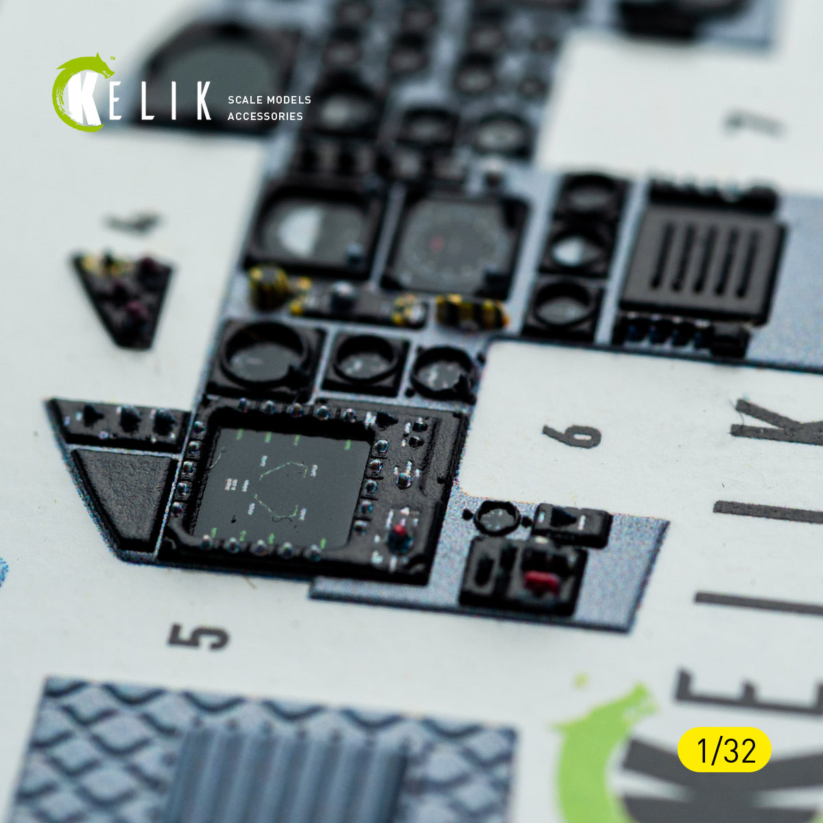 KELIK K32052 F-15C MSIP II - interior 3D decals for Tamiya kit 1/32 – imagen 16