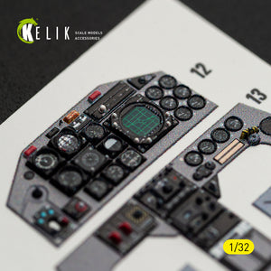 KELIK K32059 F-5F - interior 3D decals for Kitty Hawk/Zimi models kit 1/32 – imagen 2