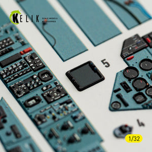 KELIK K32061 SU-27UB Flanker C - interior 3D decals for Trumpeter kit 1/32 – imagen 13