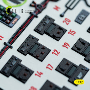 KELIK K32051 F-15C (early) - interior 30 decals for Tamiya kit 1/32 – imagen 16