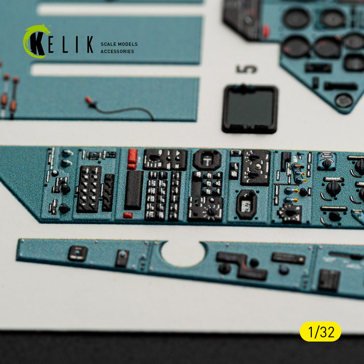 KELIK K32061 SU-27UB Flanker C - interior 3D decals for Trumpeter kit 1/32 – imagen 14