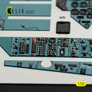 KELIK K32061 SU-27UB Flanker C - interior 3D decals for Trumpeter kit 1/32 – imagen 14