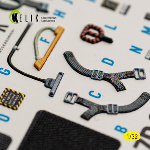 KELIK K32062 A-7D CORSAIR II - interior 30 decals for Trumpeter kit 1/32 – imagen 13