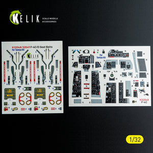 KELIK K32048 F-4C - interior 3D decals for Tamiya kit 1/32