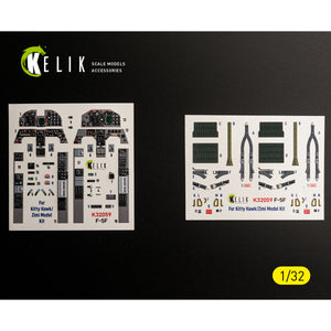 KELIK K32059 F-5F - interior 3D decals for Kitty Hawk/Zimi models kit 1/32 – imagen 16
