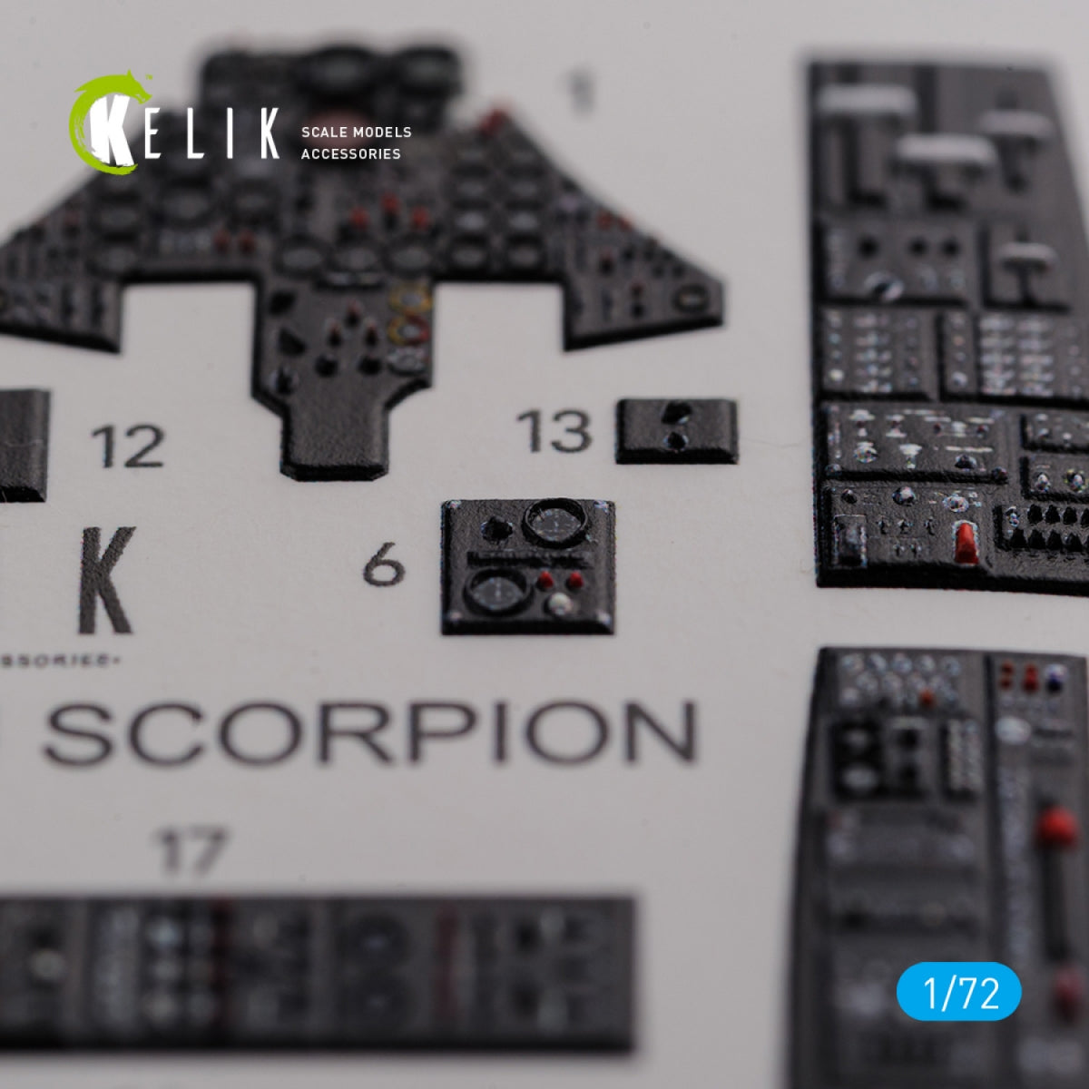 KELIK K72090 F-89 D/J Scorpion interior 3D decals for Revell kit 1/72 – imagen 4