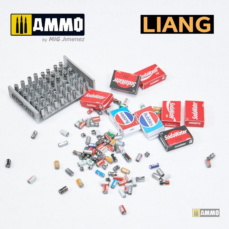 Liang 0412 3D-Print Model Soda Cans + Cardboard Boxes 2000s-2020s 1/35 – Bild 8