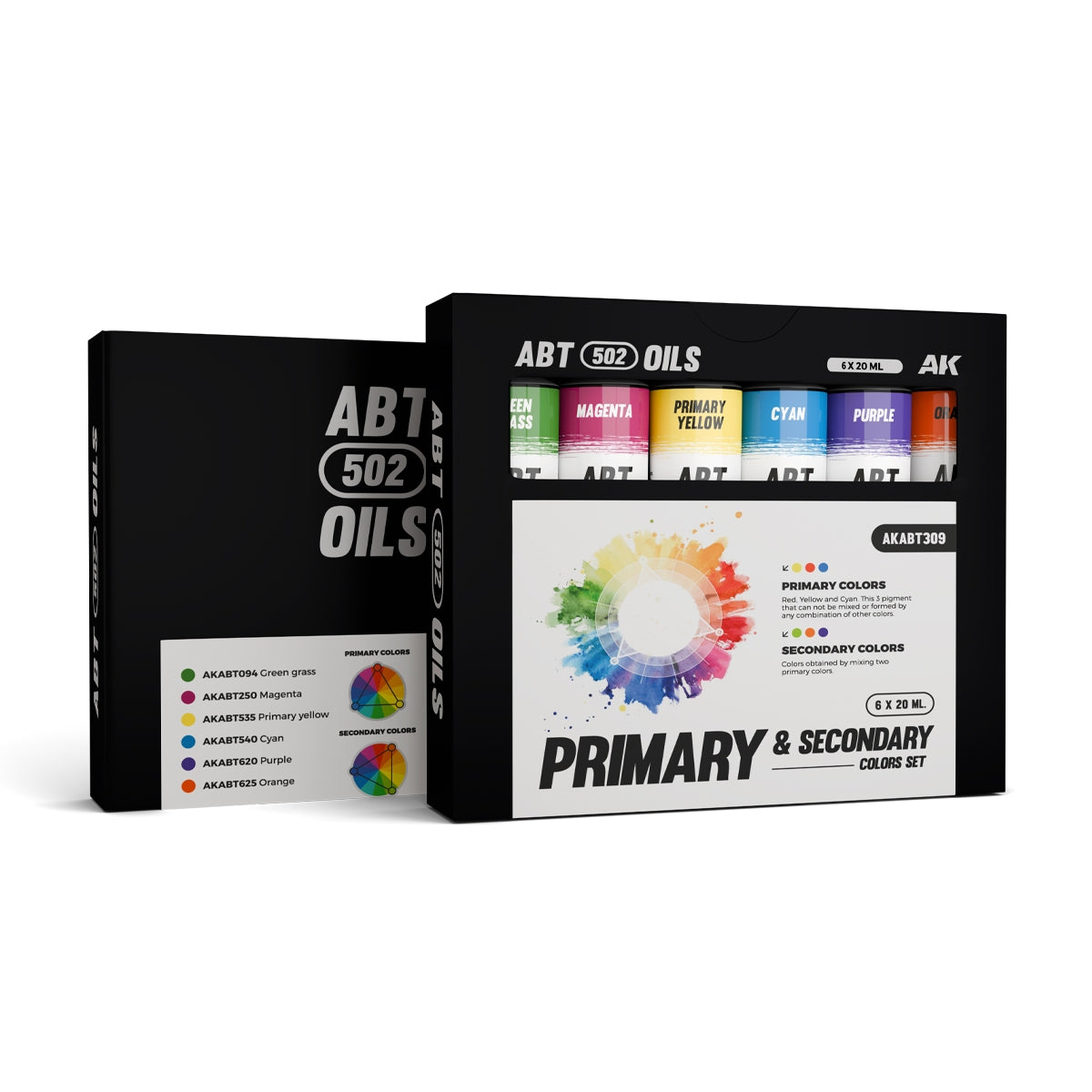 502 Abteilung ABT309 PRIMARY &amp;amp; SECONDARY COLORS SET 6x20ml – imagen 2