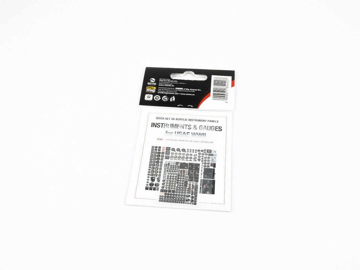Red Fox Studio QS-48182 Instruments &amp;amp; Gauges set for USAF WWII 1/48 – image 2