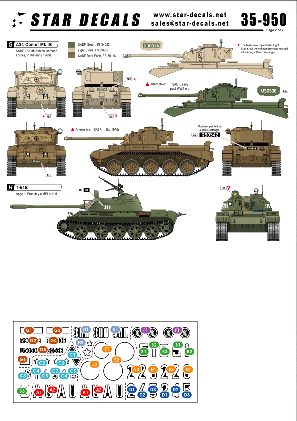 Star Decals 35-950 Guerres africaines modernes 1/35 – image 2