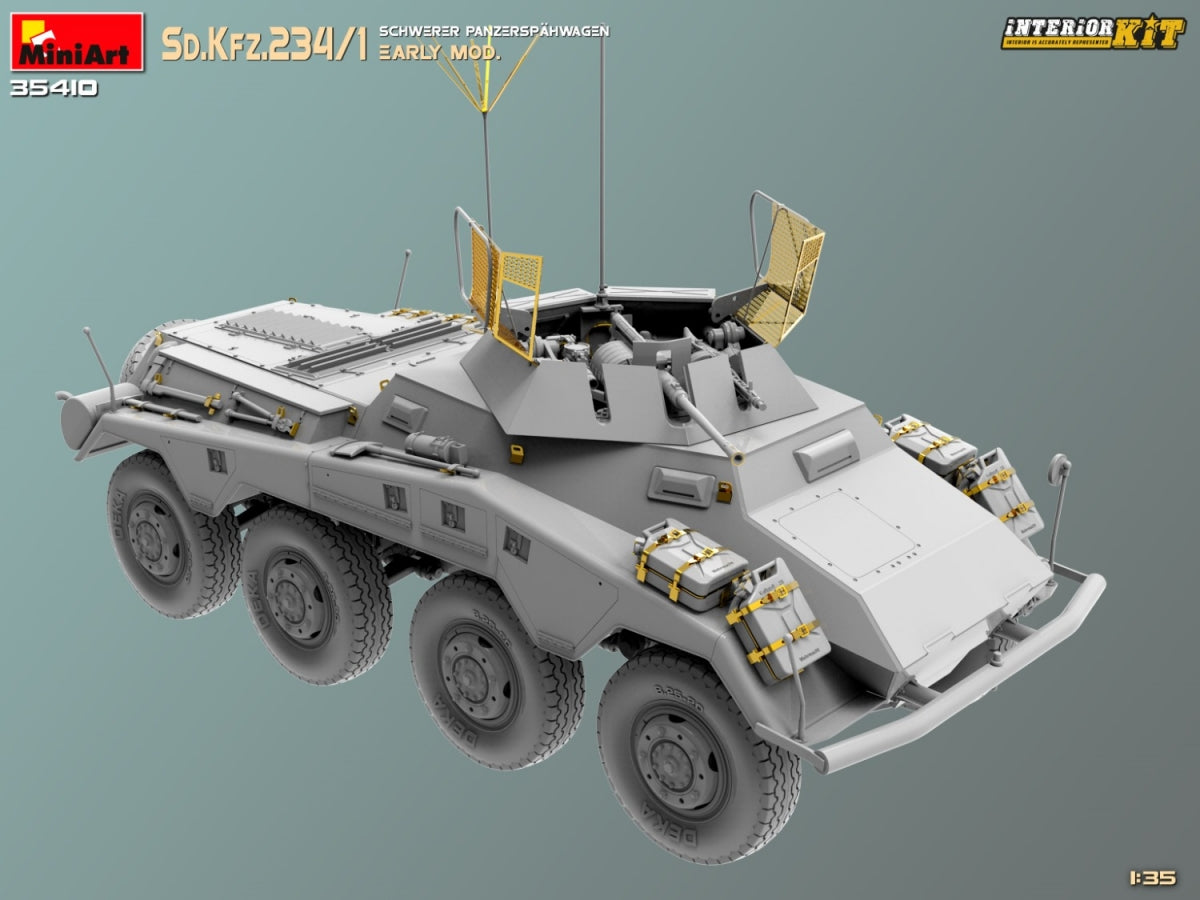 MiniArt 35410 Sd.Kfz.234/1 Schwerer Panzerspahwagen. EARLY MOD. INTERIOR KIT 1/35 – Bild 4