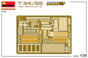 MiniArt 37065 T-34/85 MOD. 1945. PLANT 112. INTERIOR KIT 1/35 – imagen 3