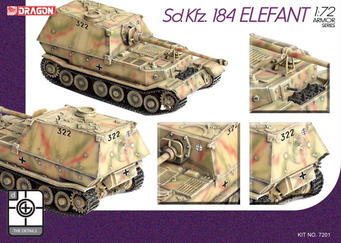 Dragon 7201 SdKfz.184 Éléphant (1/72) – image 3