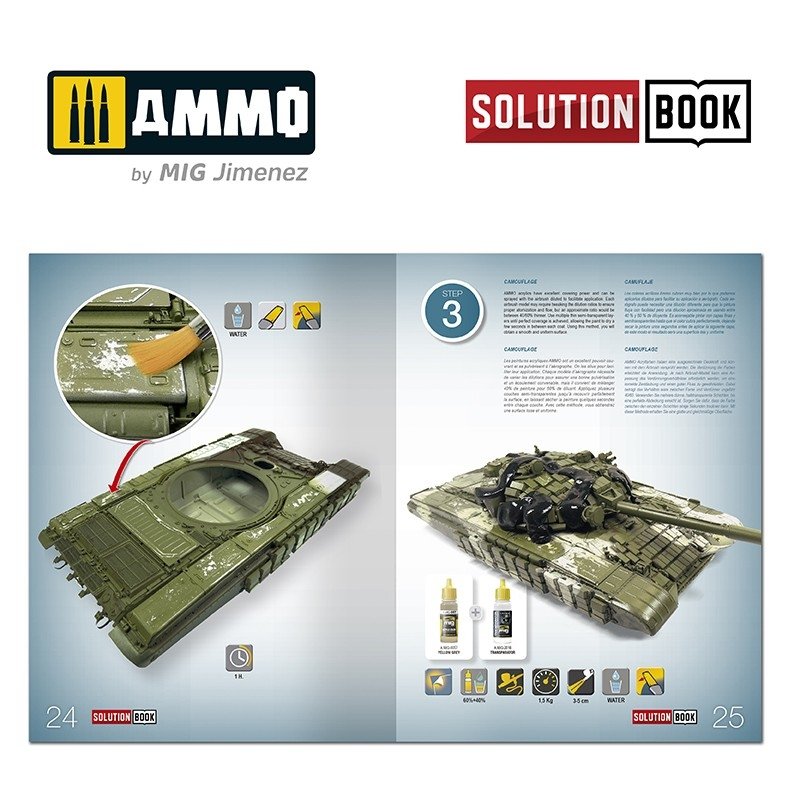 Ammo of Mig 6518 SOLUTION BOOK HOW TO PAINT MODERN RUSSIAN TANKS (Multilingual) – imagen 6