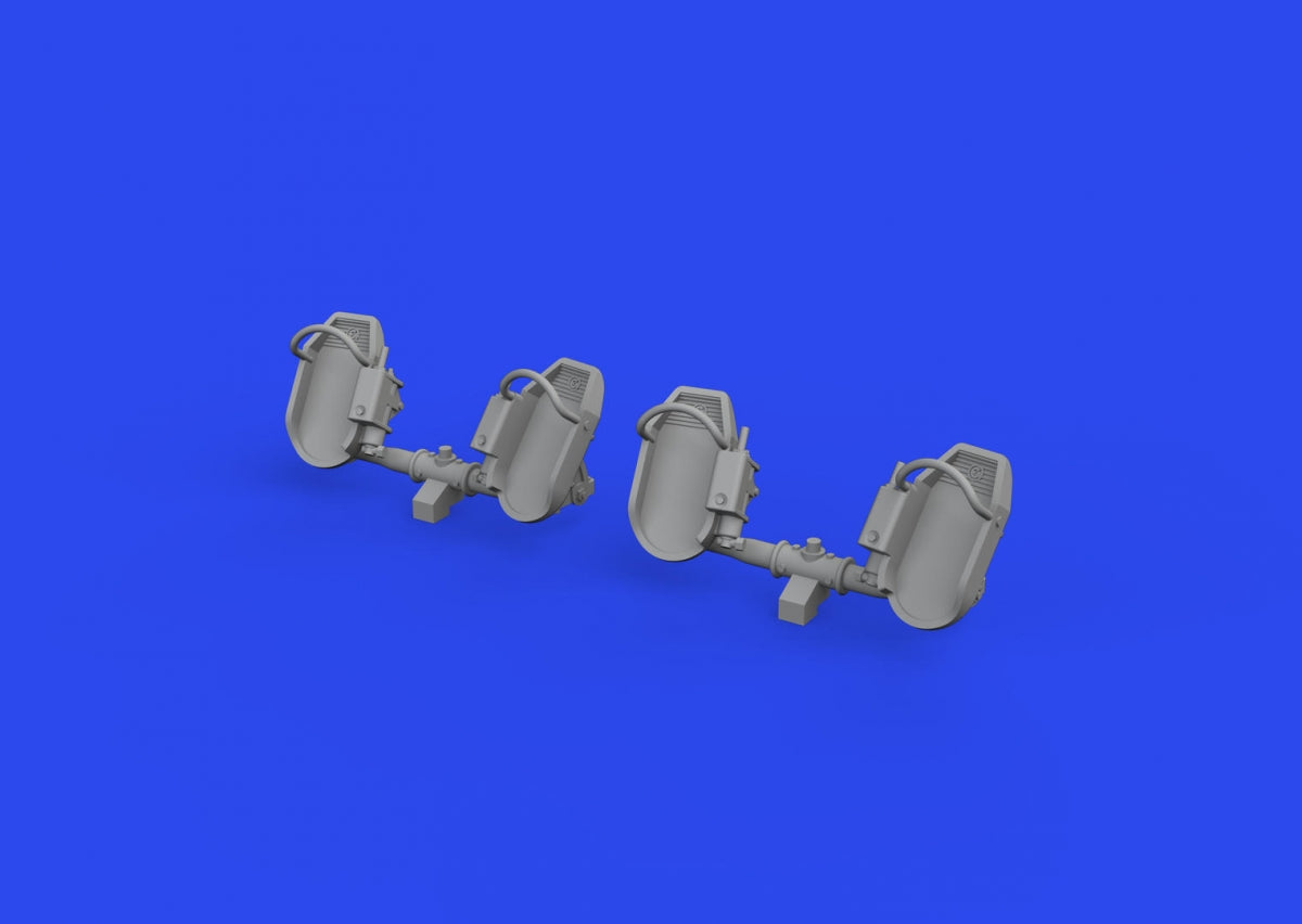 Eduard 632192 Bf 109E rudder pedals early PRINT 1/32