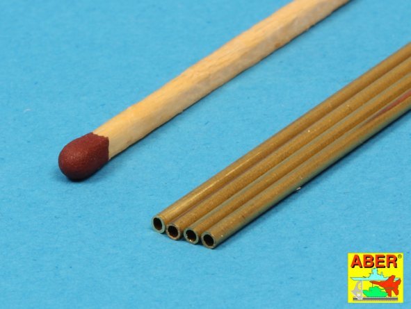 Tubes en laiton Aber BT15X02 1,50 x 0,20 mm longueur 250 mm x 4 pièces.  – image 4